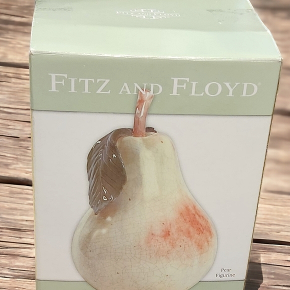 Fitz and Floyd SOMMER HILL 9" PEAR FIGURINE w/ Original Box - Picture 8 of 8